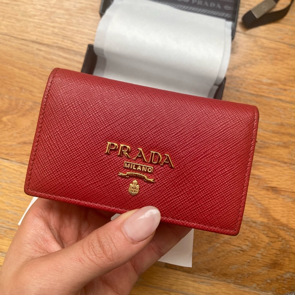 Prada Saffiano Leather Card Holder
